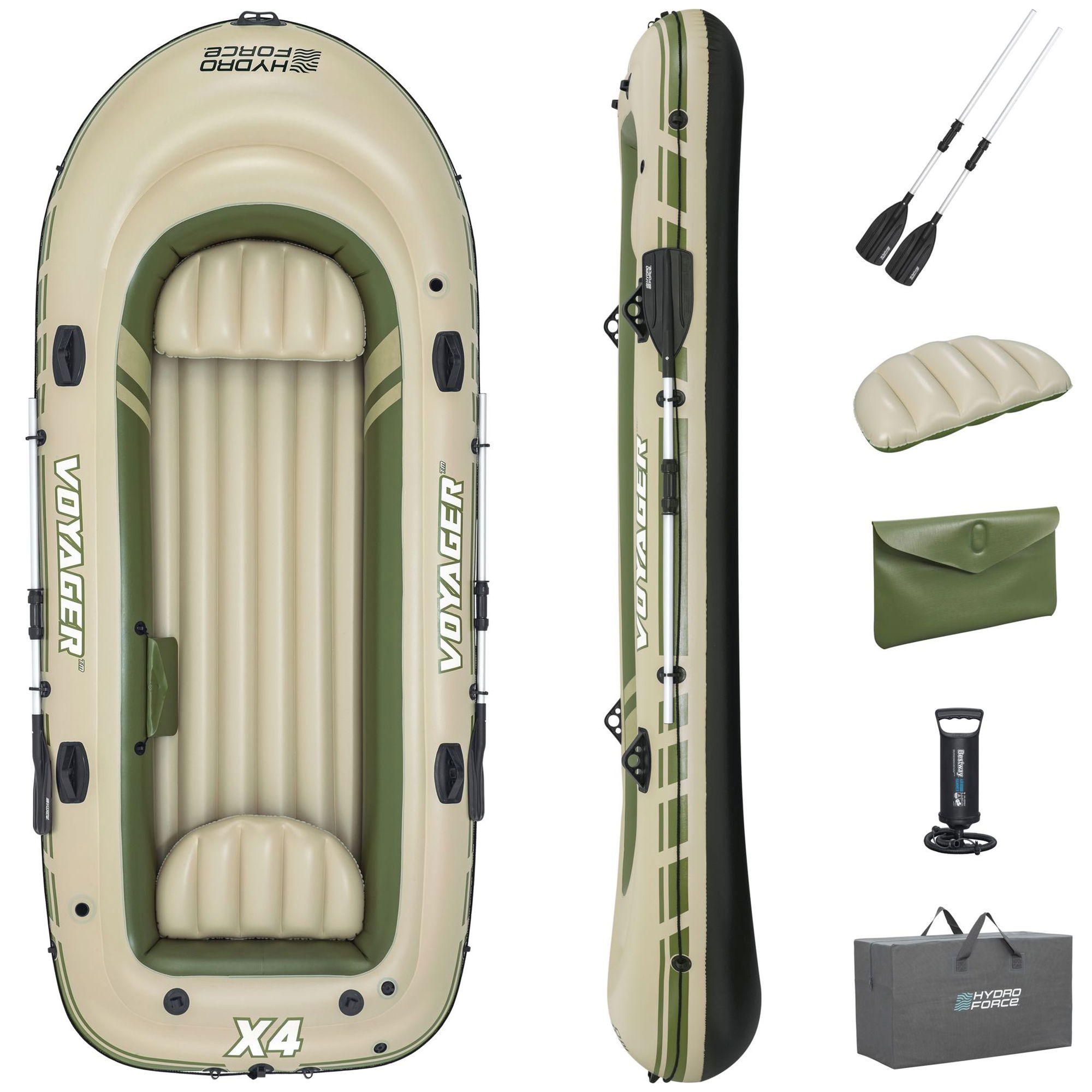Bestway Voyager X4 Schlauchboot Komplett-Set 4 Personen Bestway Voyager X4 Schlauchboot Komplett-Set 4 Personen