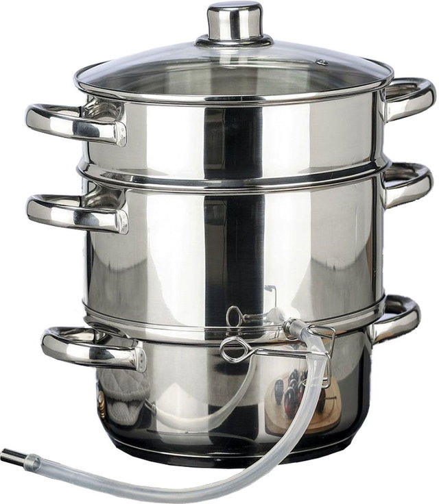 Entsafter aus Edelstahl, 6 Liter, Dampfentsafter HH-22052 Entsafter aus Edelstahl, 6 Liter, Dampfentsafter HH-22052