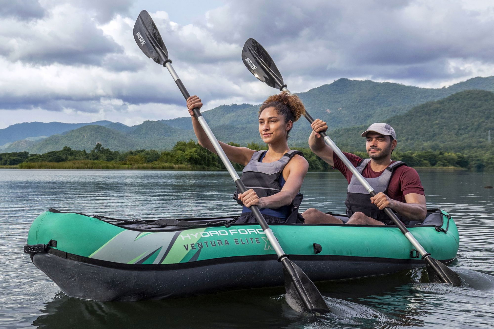 Bestway Ventura Elite X2 Schlauchkajak 2 Personen mit Paddelset