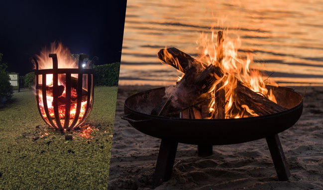 feuerschale vs feuerkorb