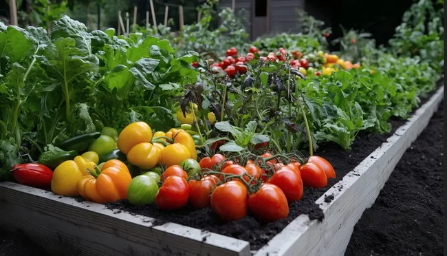 hochbeet-bepflanzen-mail verschiedene tomatensorten im hochbeet