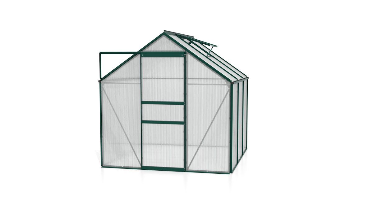 Gewächshaus VENUS 3800 195x195x197 cm smaragd HKP 4 mm, Gartenhaus Gewächshaus VENUS 3800 195x195x197 cm smaragd HKP 4 mm, Gartenhaus