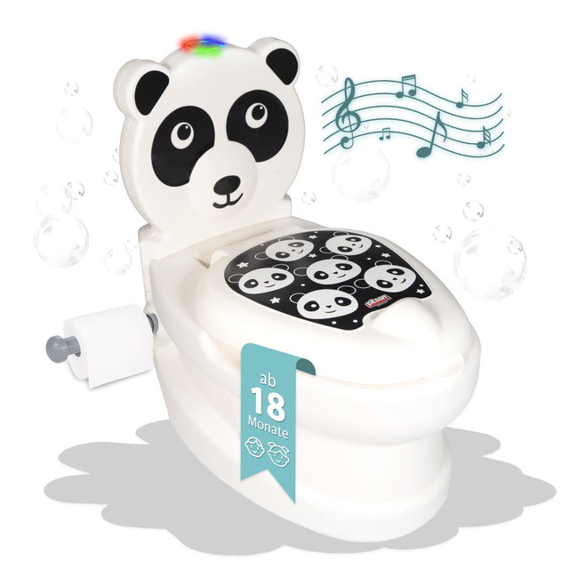 Töpfchen mit Spülgeräusch Panda, Kindertoilette