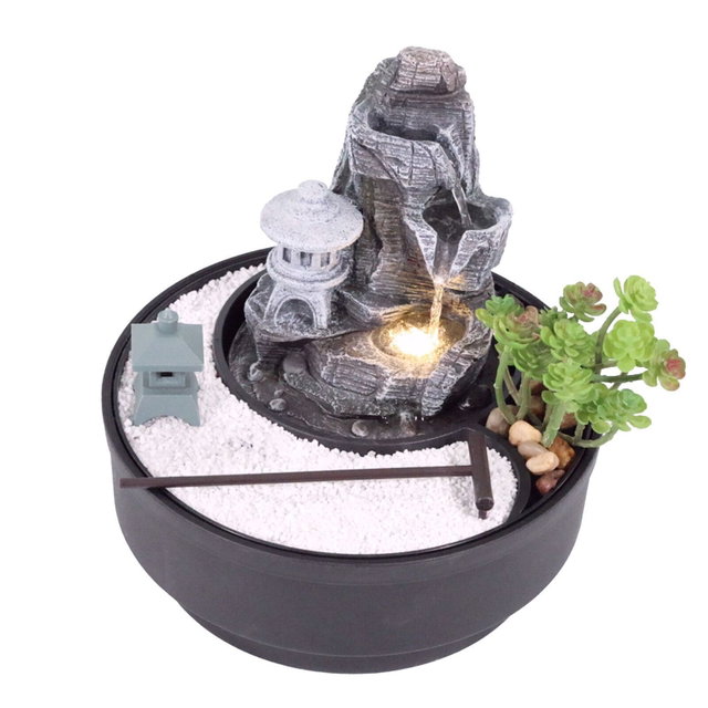 Zimmerbrunnen mit LED-Beleuchtung, Dekobrunnen “Laterne” für die Wohnung NA195 Zimmerbrunnen mit LED-Beleuchtung, Dekobrunnen “Laterne” für die Wohnung NA195