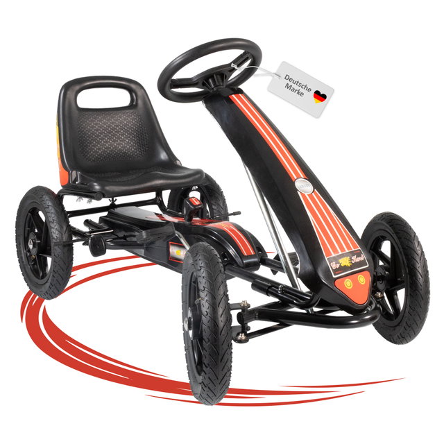 Go Kart für Kinder von 5 bis 9 Jahren mit Luftreifen, Kinderfahrzeug Go Kart für Kinder von 5 bis 9 Jahren mit Luftreifen, Kinderfahrzeug