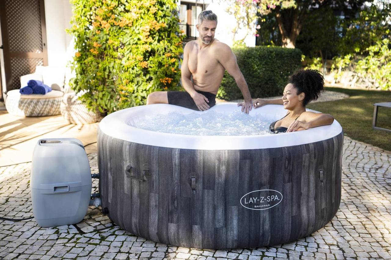 LAY-Z-SPA Bahamas AirJet Whirlpool, 180 x 66 cm, Holz-Optik 60005_22