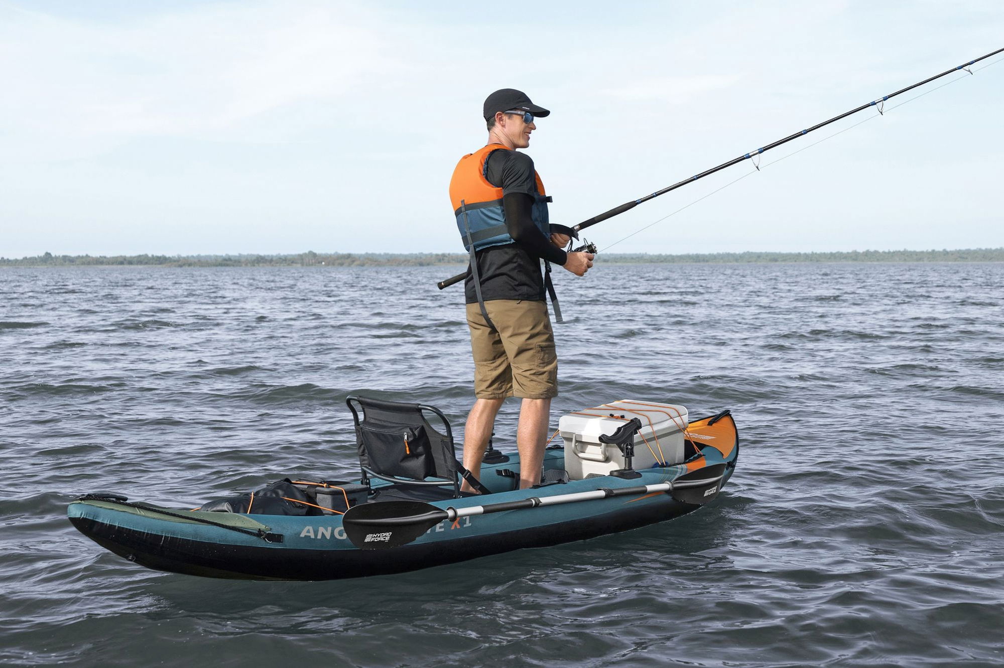Bestway Angler Elite Kajak für 1 Person mit Sitz, Paddel, Pumpe