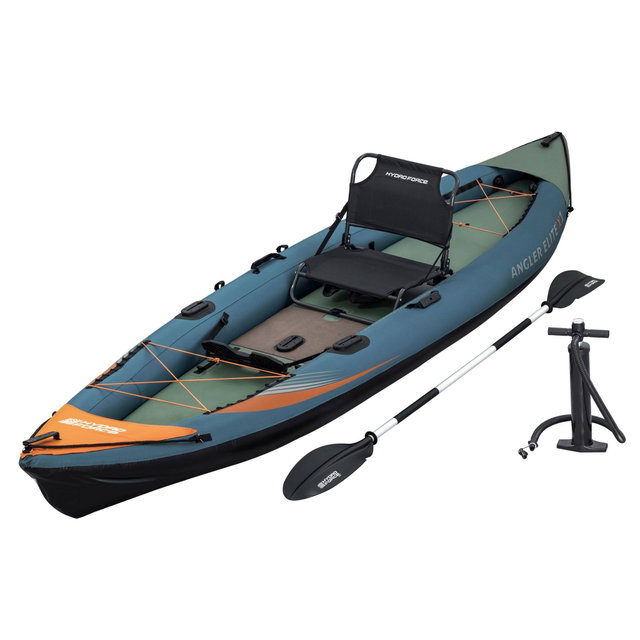 Bestway Angler Elite Kajak für 1 Person mit Sitz, Paddel, Pumpe Bestway Angler Elite Kajak für 1 Person mit Sitz, Paddel, Pumpe