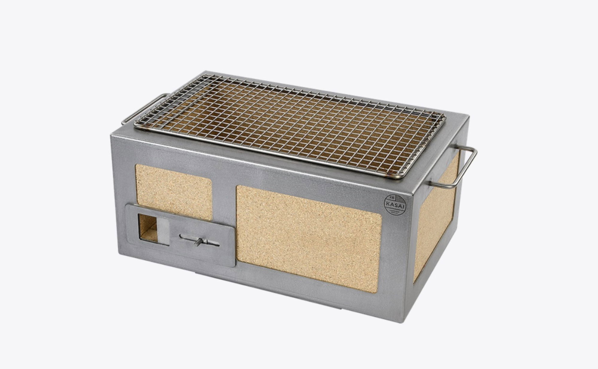Kasai Konro Grill Little aus Edelstahl, Japanischer Holzkohlegrill Kasai Konro Grill Little aus Edelstahl, Japanischer Holzkohlegrill