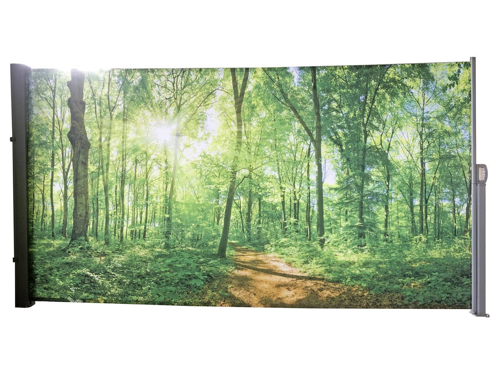 Seitenmarkise 160 x 300 cm, Sichtschutz mit Fotodruck, Markise HI-509170