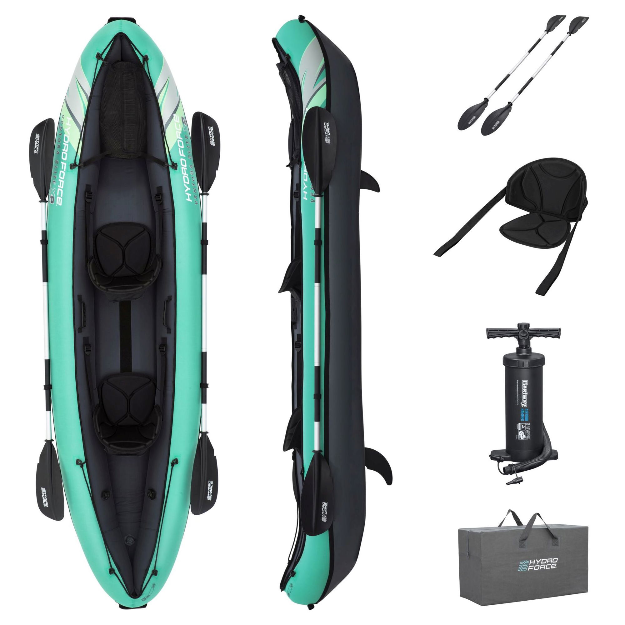 Bestway Ventura Elite X2 Schlauchkajak 2 Personen mit Paddelset