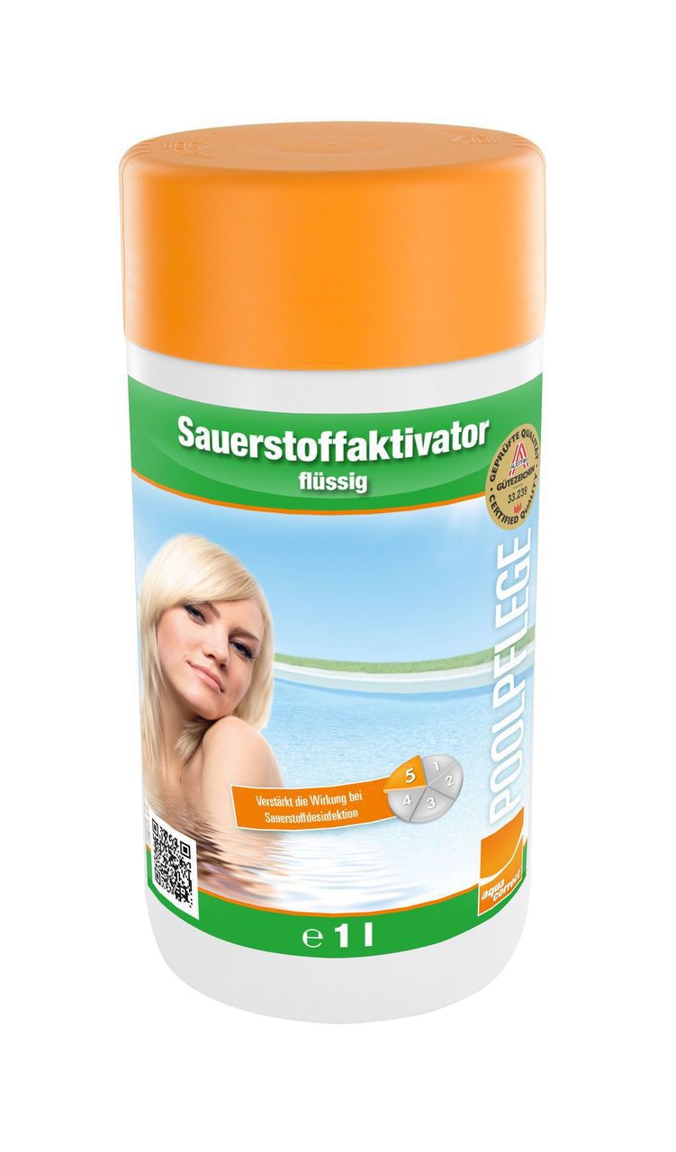 Sauerstoffaktivator Pool, 1l Flasche, chlorfrei, Wasserpflege IN-07535S01TD08