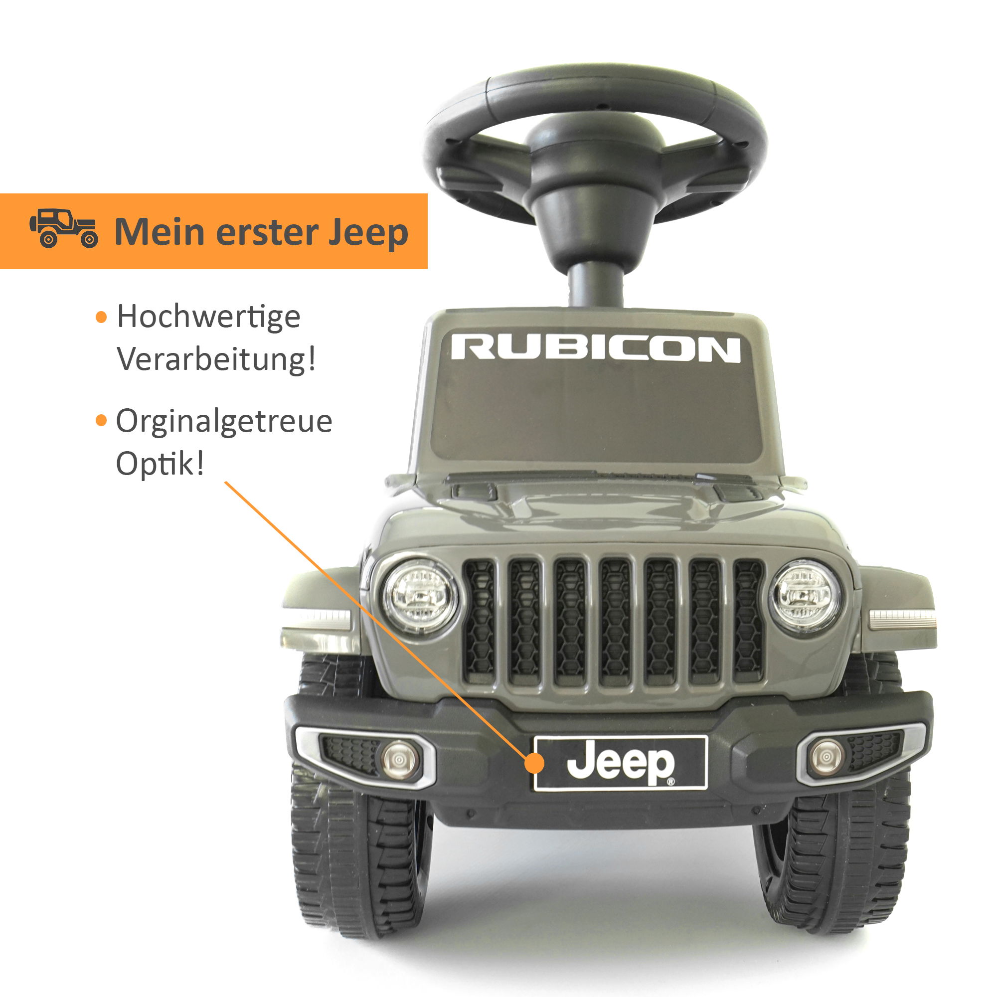 Rutschauto “Jeep” mit Funktionslenkrad, Rutschfahrzeug ab 18 Monaten PT011_GR Rutschauto “Jeep” mit Funktionslenkrad, Rutschfahrzeug ab 18 Monaten PT011_GR