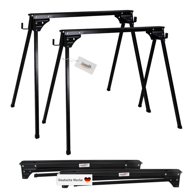 Arbeitsböcke 2er Set klappbar, Unterstellbock 400kg belastbar, Sägebock Arbeitsböcke 2er Set klappbar, Unterstellbock 400kg belastbar, Sägebock
