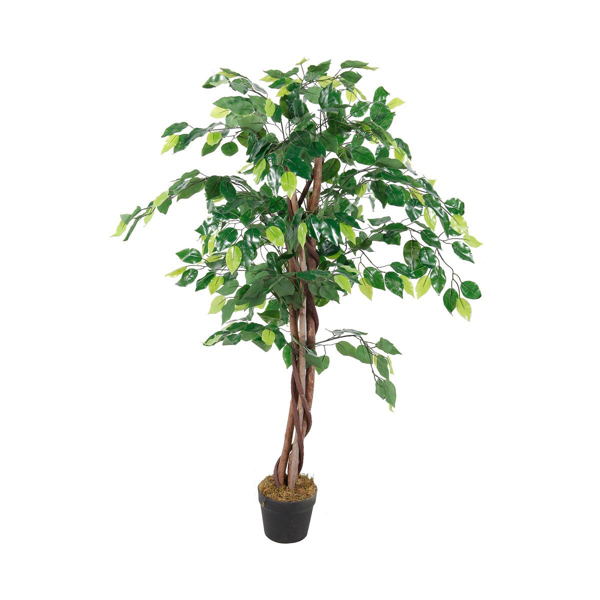 künstlicher Ficus, 115 cm hoch, Kunstpflanze, Dekopflanze LEX-KP100