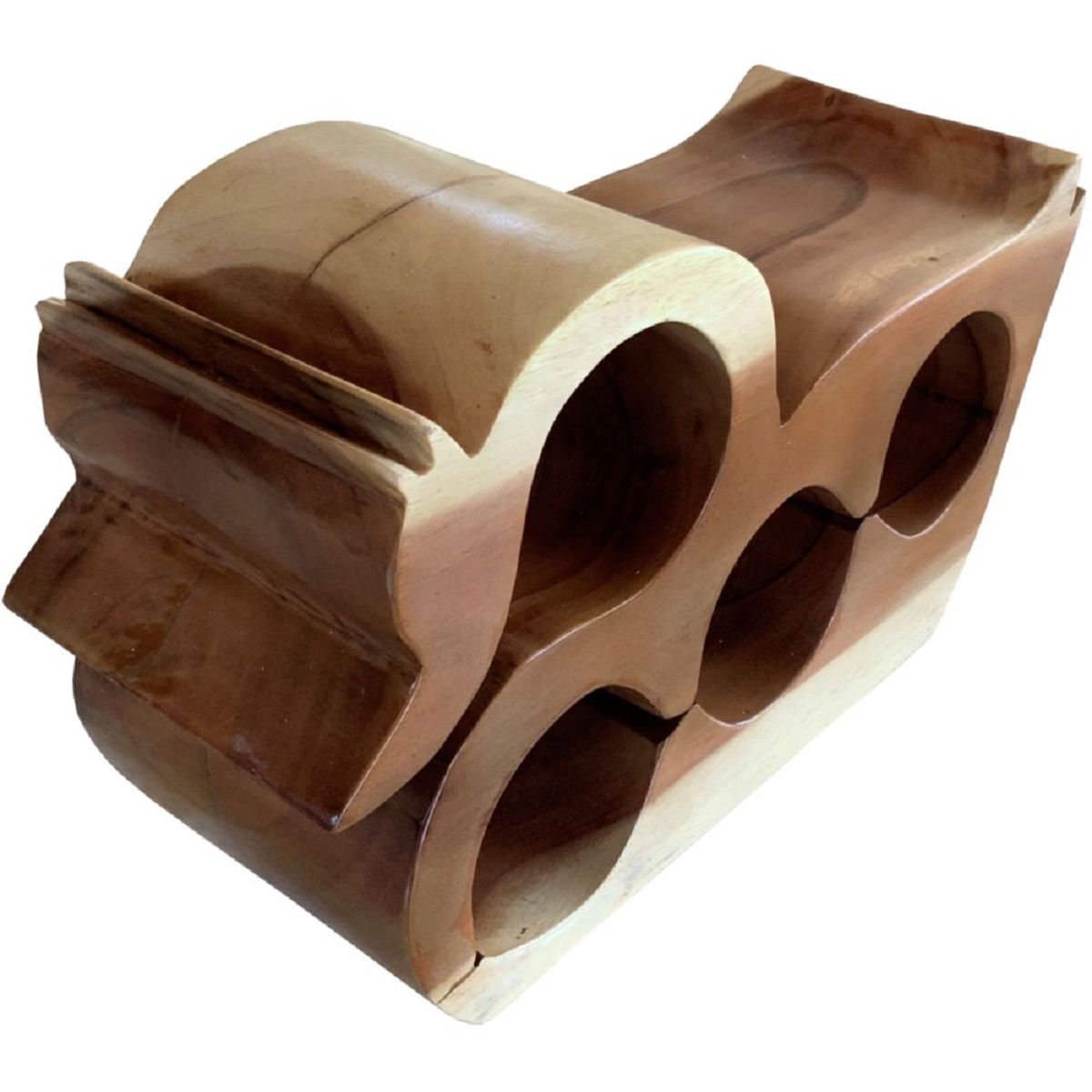 Flaschenregal ENTE aus Suar Holz, für 4 Flaschen, Dekoregal Weinregal HI-315188 Flaschenregal ENTE aus Suar Holz, für 4 Flaschen, Dekoregal Weinregal HI-315188