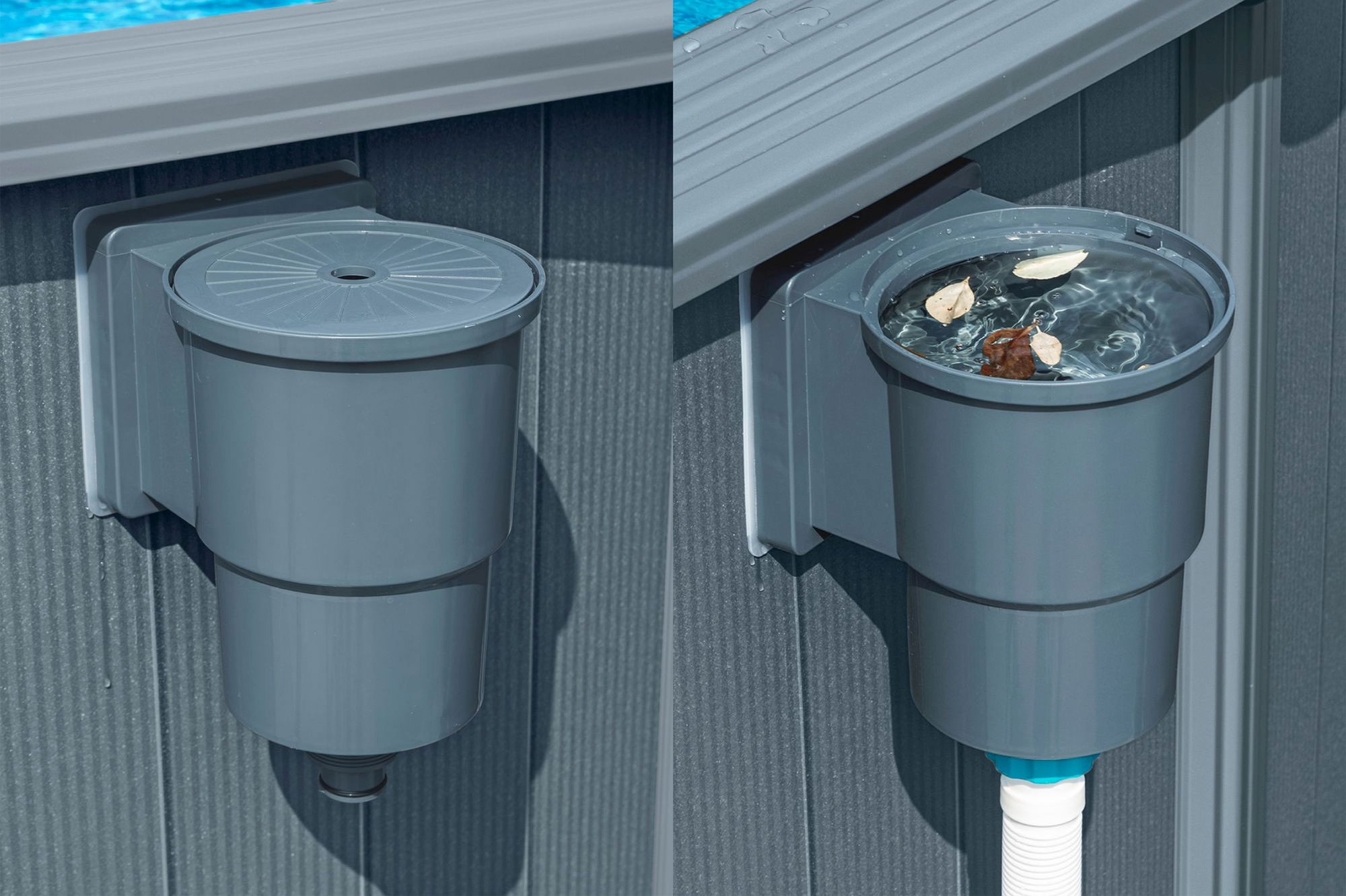 Bestway Hydrium Stahlwandpool Komplett-Set Ø 488 x 132 cm rund