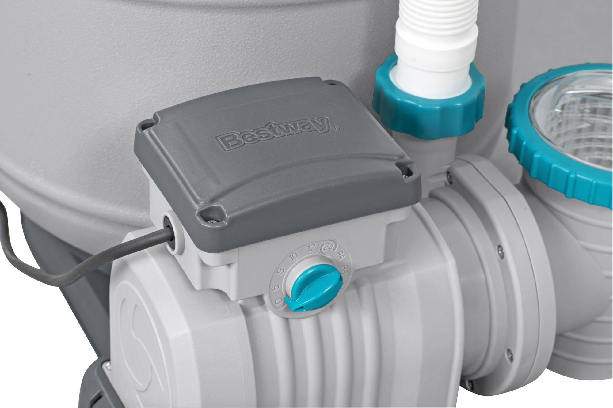 Sandfilteranlage mit Zeitschaltuhr 8.327 lh für Pools 1.100–51.400 l