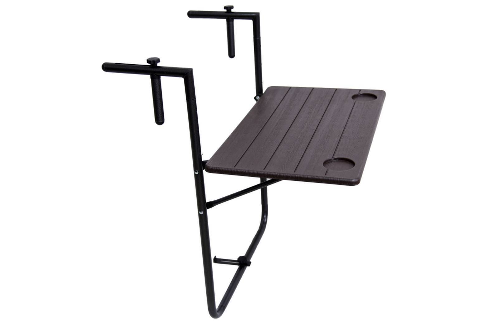 Balkontisch, Hängeklapptisch in Holz-Optik, Klapptisch für Balkon HI-304731 Balkontisch, Hängeklapptisch in Holz-Optik, Klapptisch für Balkon HI-304731