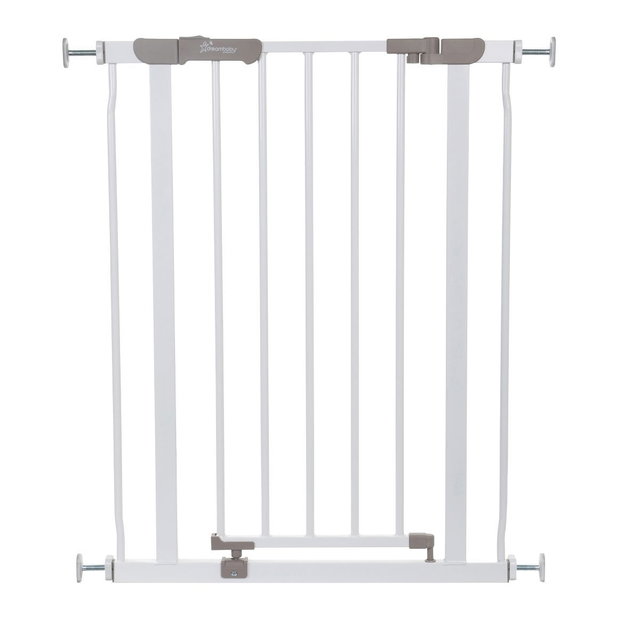 Treppenschutzgitter, Türschutzgitter Ava Slimline für Öffnungen bis 68cm, Baby Schutzgitter, weiß