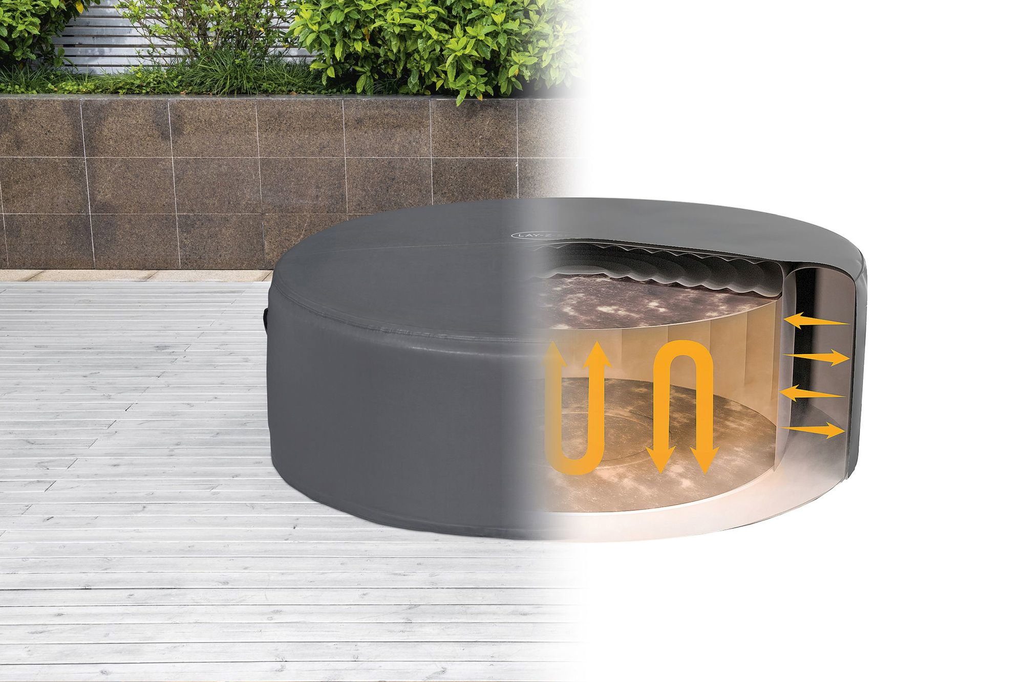 LAY-Z-SPA Abdeckung EnergySense Plus Thermo 216 x 80 cm rund