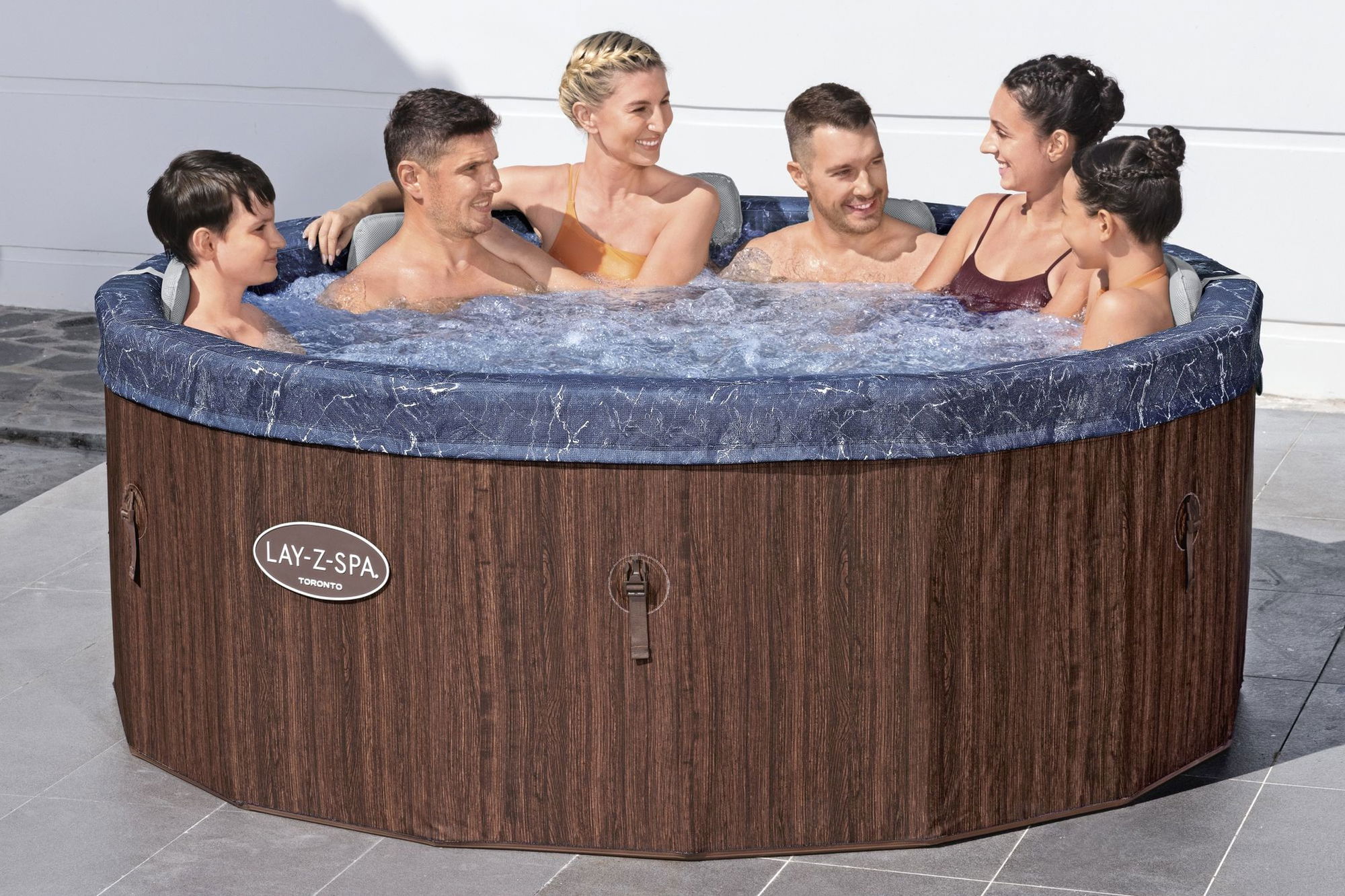 Bestway LAY-Z-SPA Toronto AirJet Whirlpool 7 Personen Ø 190 x 70 cm