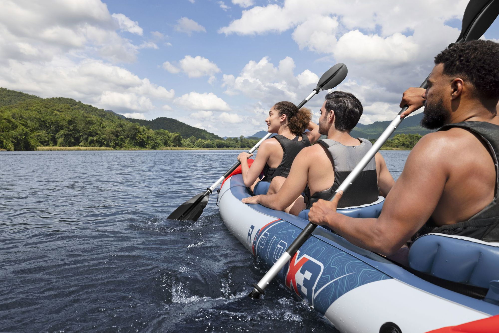 Bestway Hydro Force Kajak-Set Rapid X3 für 3 Personen 381 x 100 cm