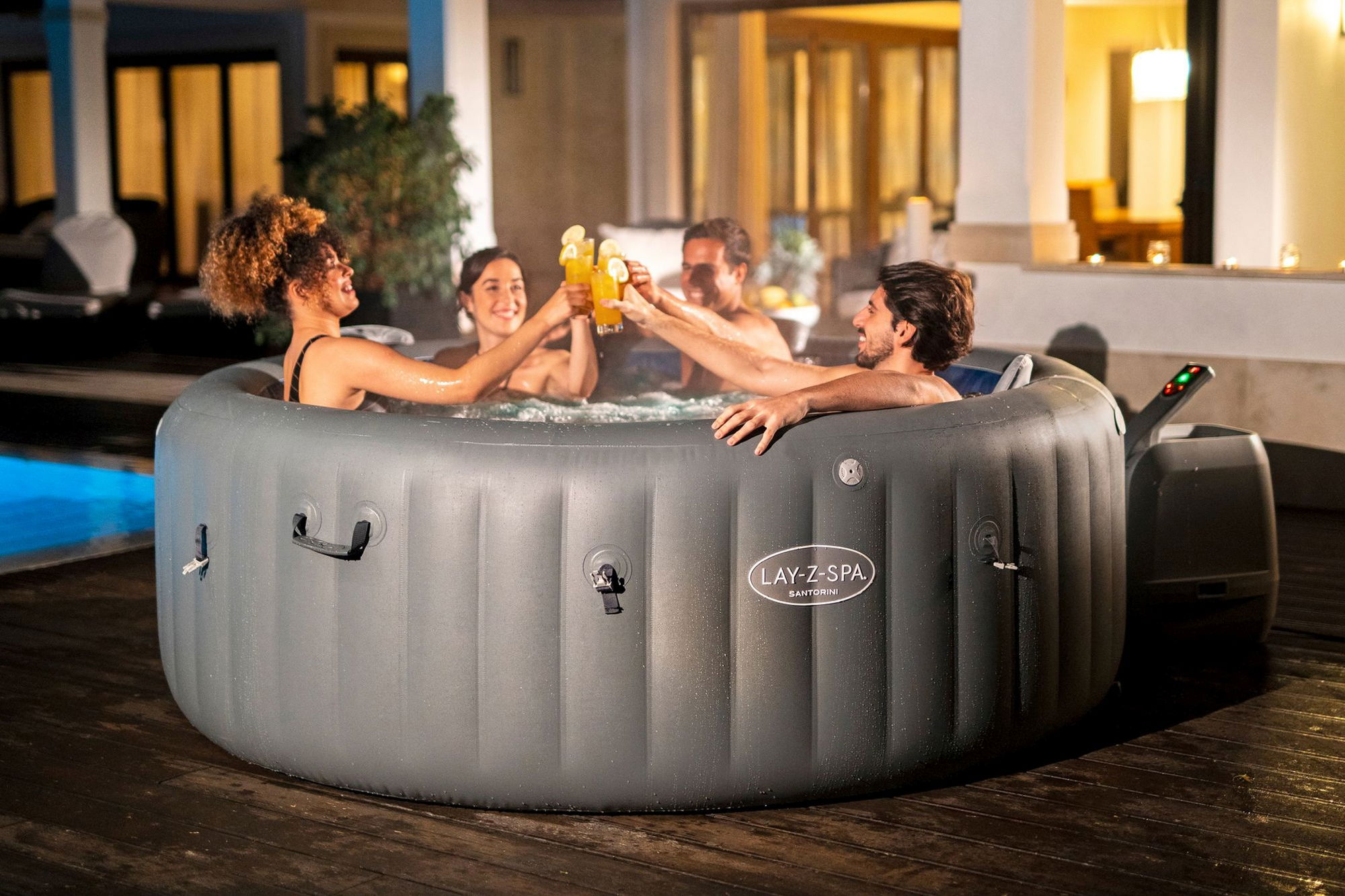 Bestway LAY-Z-SPA Santorini HydroJet Pro Whirlpool 7 Personen Bestway LAY-Z-SPA Santorini HydroJet Pro Whirlpool 7 Personen