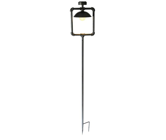 Solar-Leuchte Gwendoline, Metall, antik-schwarz, 160 cm hoch HI-507096