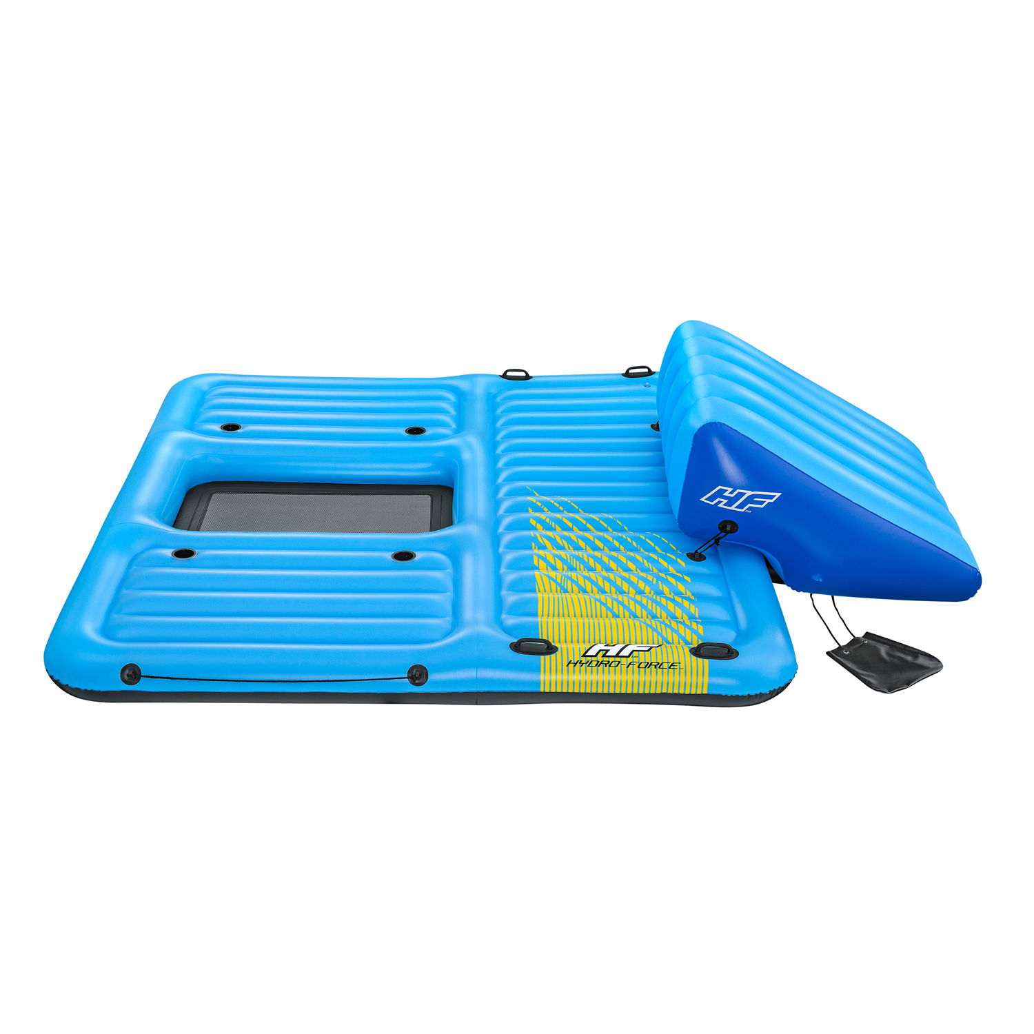 Badeinsel Summer Slide mit Wasserrutsche 376 x 311 cm 43728_24