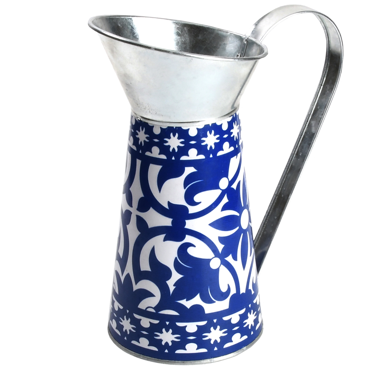 Metallkrug, Wasserkanne aus Metall, Blumenvase, Karaffe ES-EL079