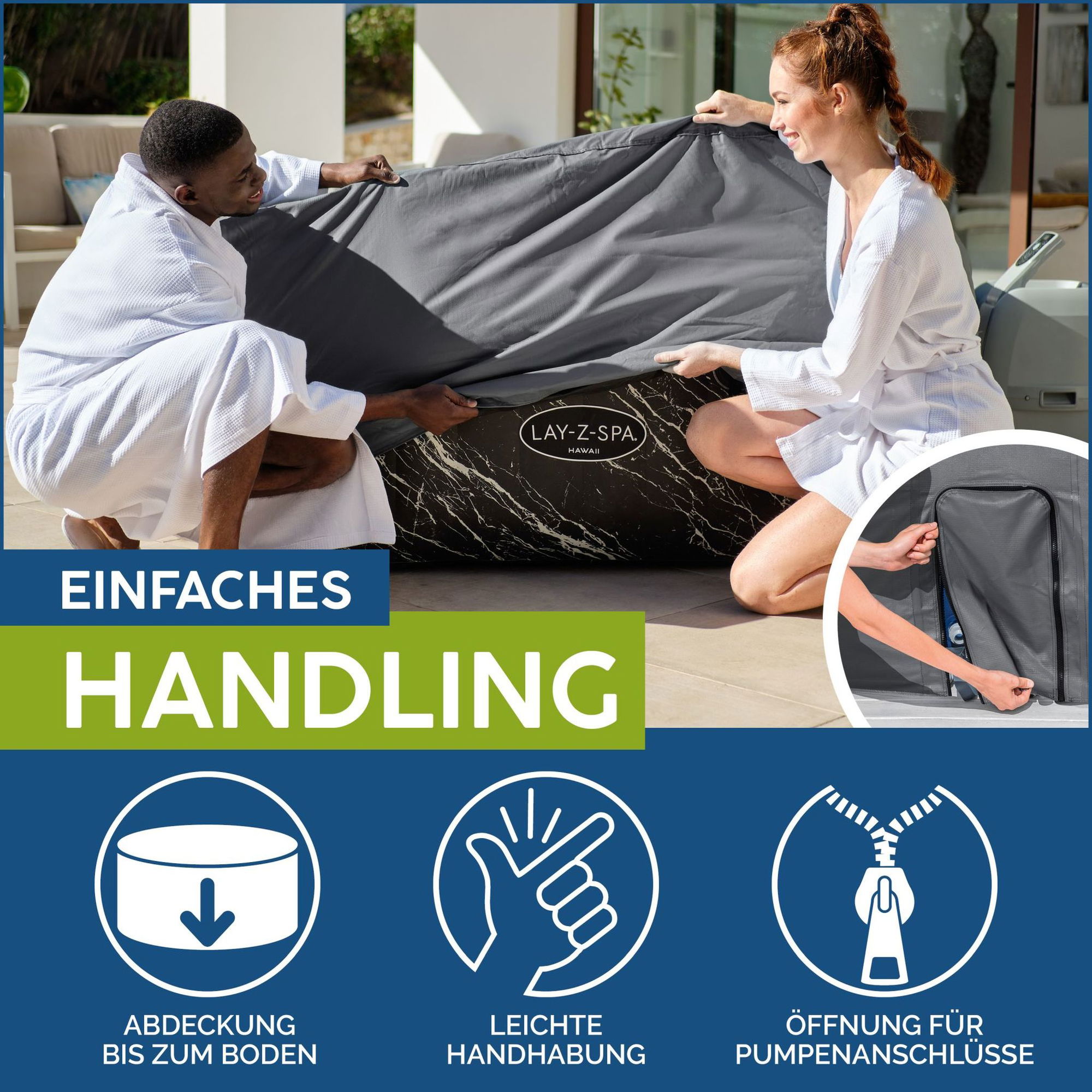 LAY-Z-SPA Abdeckung EnergySense Plus Thermo 180 x 180 x 71 cm LAY-Z-SPA Abdeckung EnergySense Plus Thermo 180 x 180 x 71 cm