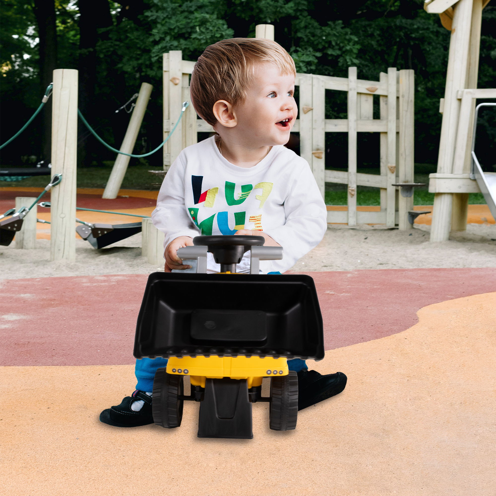 Rutschauto Radlader, Bagger zum draufsitzen, Sitzbagger mit beweglicher Schaufel PT014 Rutschauto Radlader, Bagger zum draufsitzen, Sitzbagger mit beweglicher Schaufel PT014