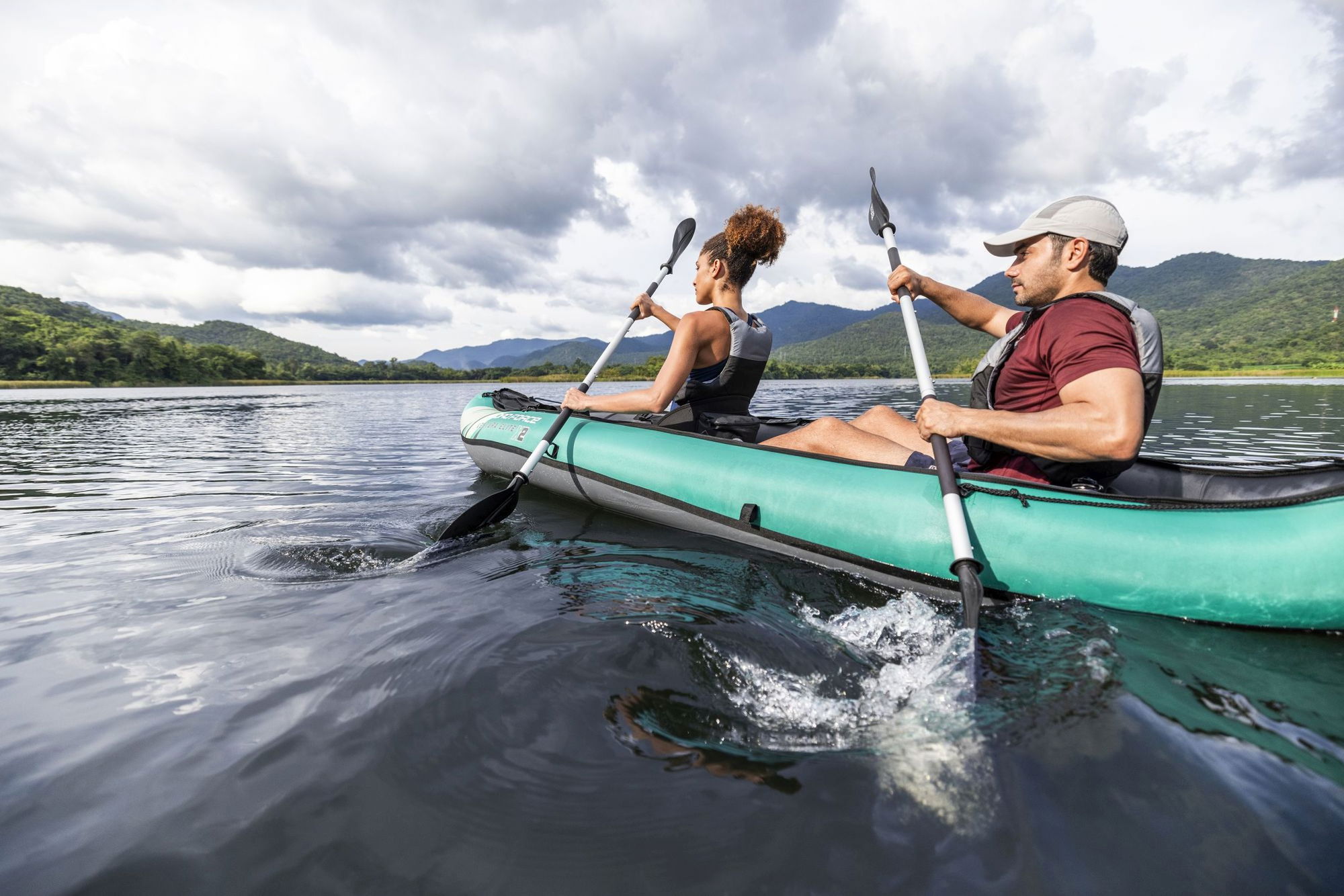 Bestway Ventura Elite X2 Schlauchkajak 2 Personen mit Paddelset