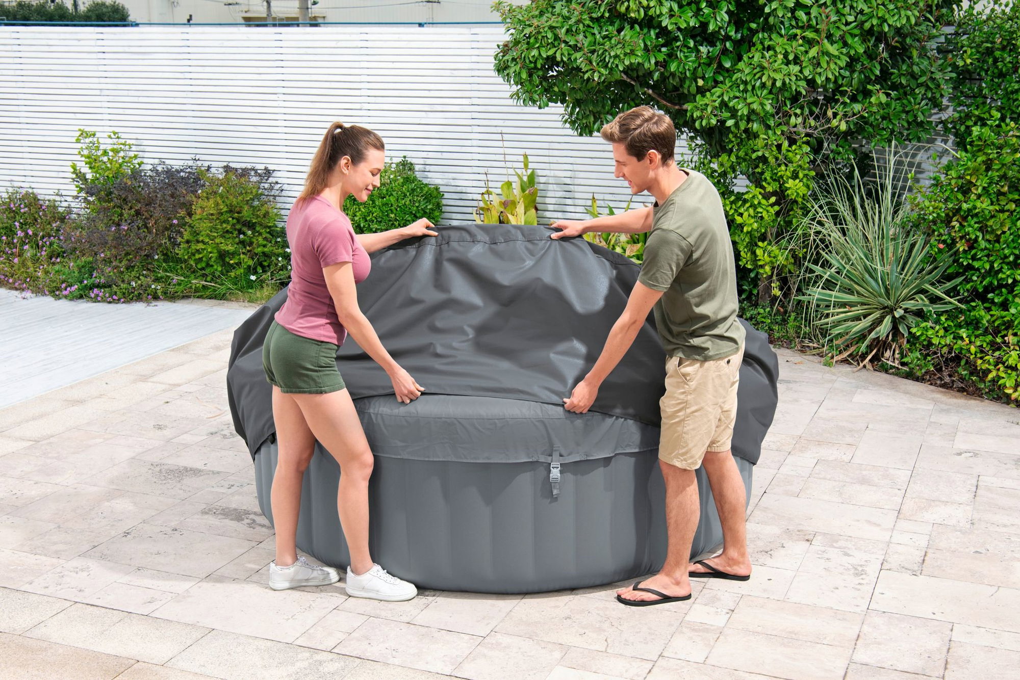 LAY-Z-SPA Abdeckung EnergySense Plus Thermo 216 x 80 cm rund