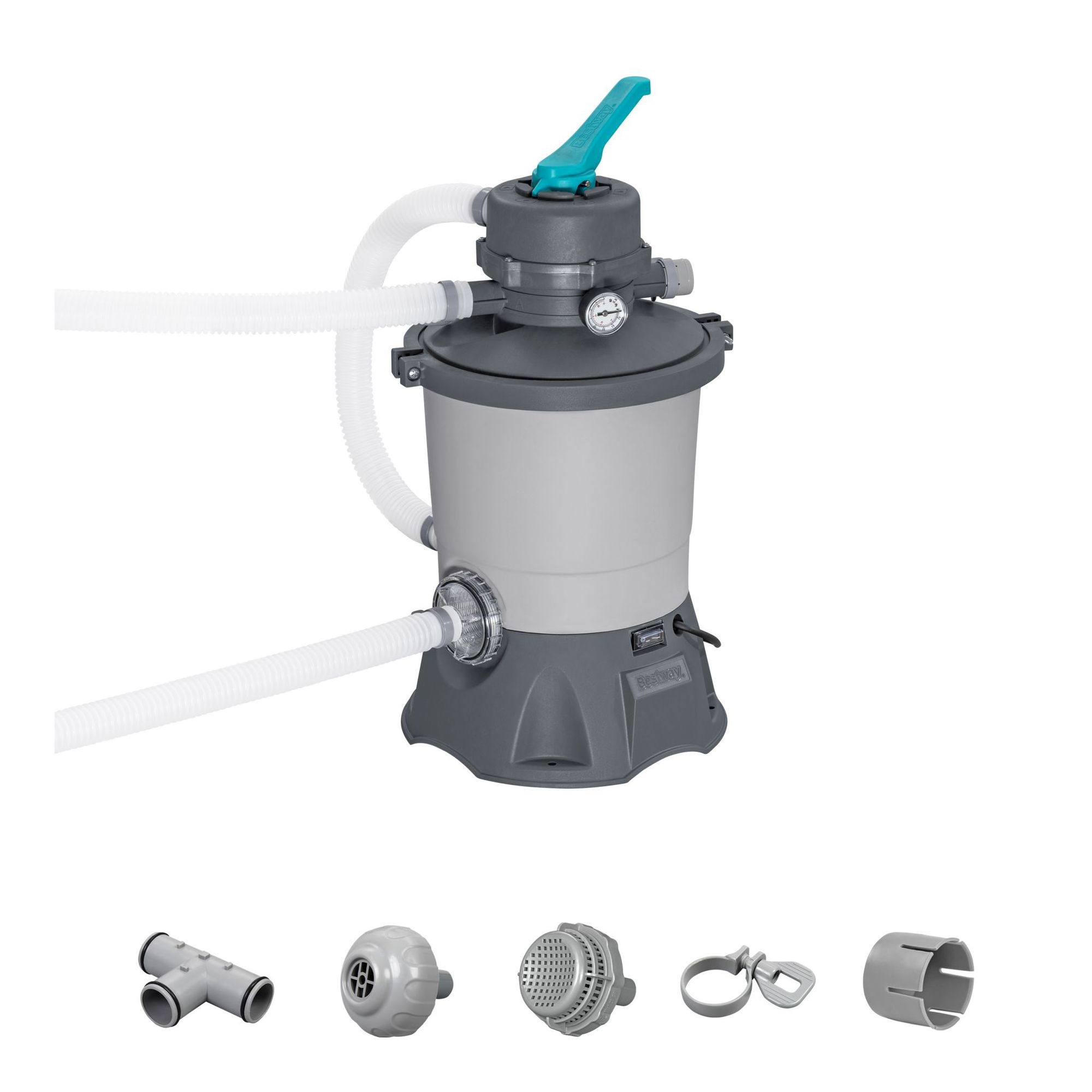 Bestway Sandfilteranlage 3.596 lh 85 W für Pools 1.100–16.600 l Bestway Sandfilteranlage 3.596 lh 85 W für Pools 1.100–16.600 l