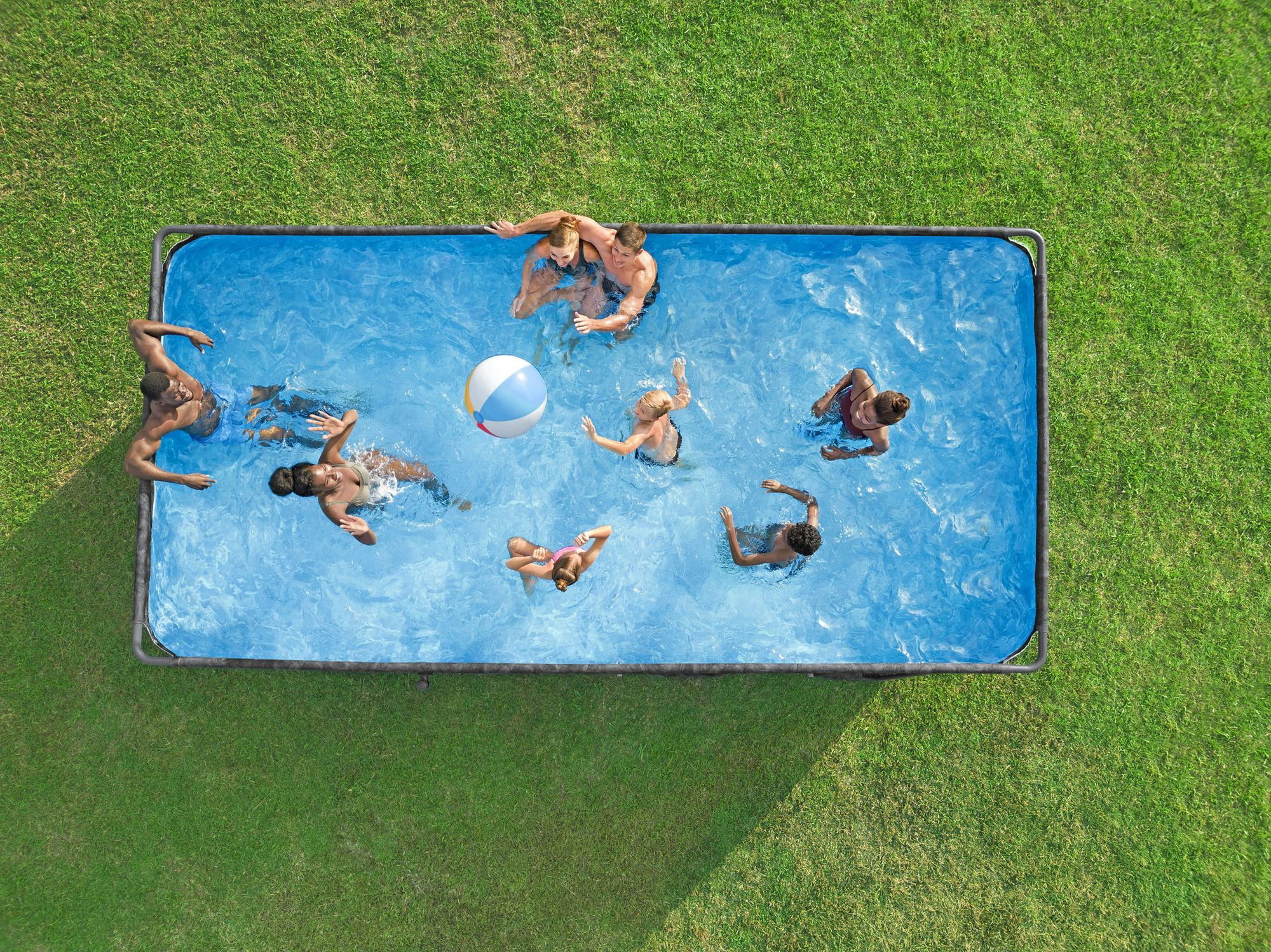 Bestway APX365 winterfestes Frame Pool Komplett-Set 549 x 274 x 132 cm