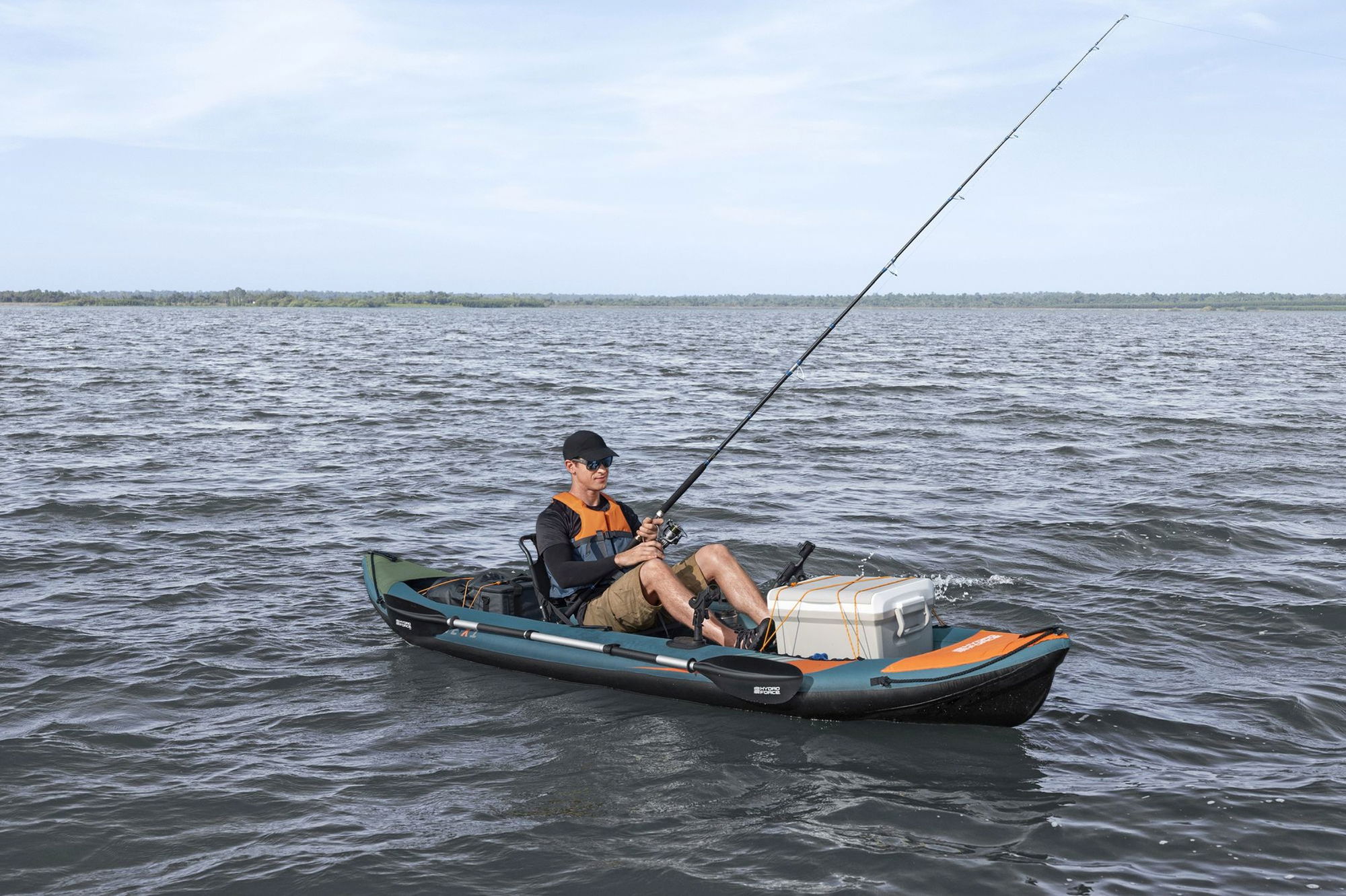 Bestway Angler Elite Kajak für 1 Person mit Sitz, Paddel, Pumpe