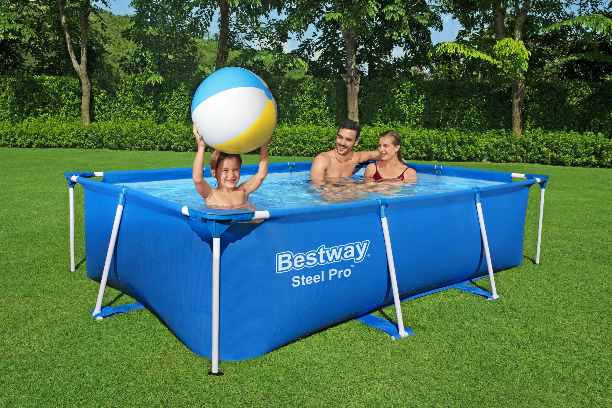 Bestway Steel Pro, eckig, blau, ohne Zubehör 259 x 170 x 61 cm 56403_22