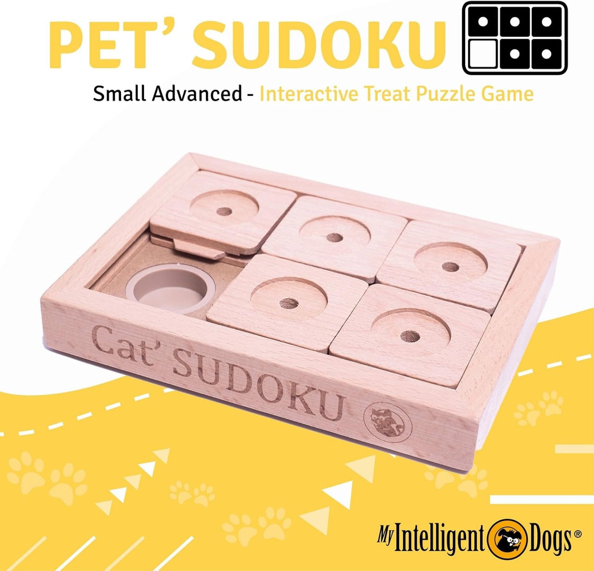 Tierspielzeug Sudoku Small Advanced aus Holz für Hunde und Katzen Level 2 Tierspielzeug Sudoku Small Advanced aus Holz für Hunde und Katzen Level 2