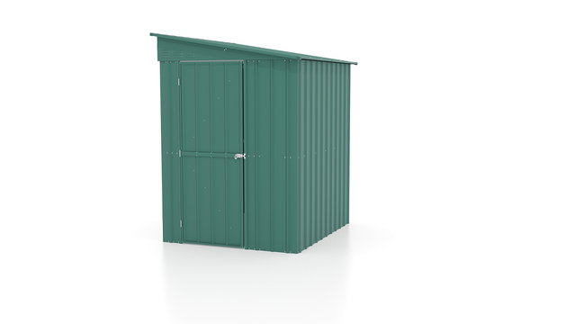 Globel Anlehnhaus Lean-To 155x180x203cm, Gerätehaus Stahl, jade
