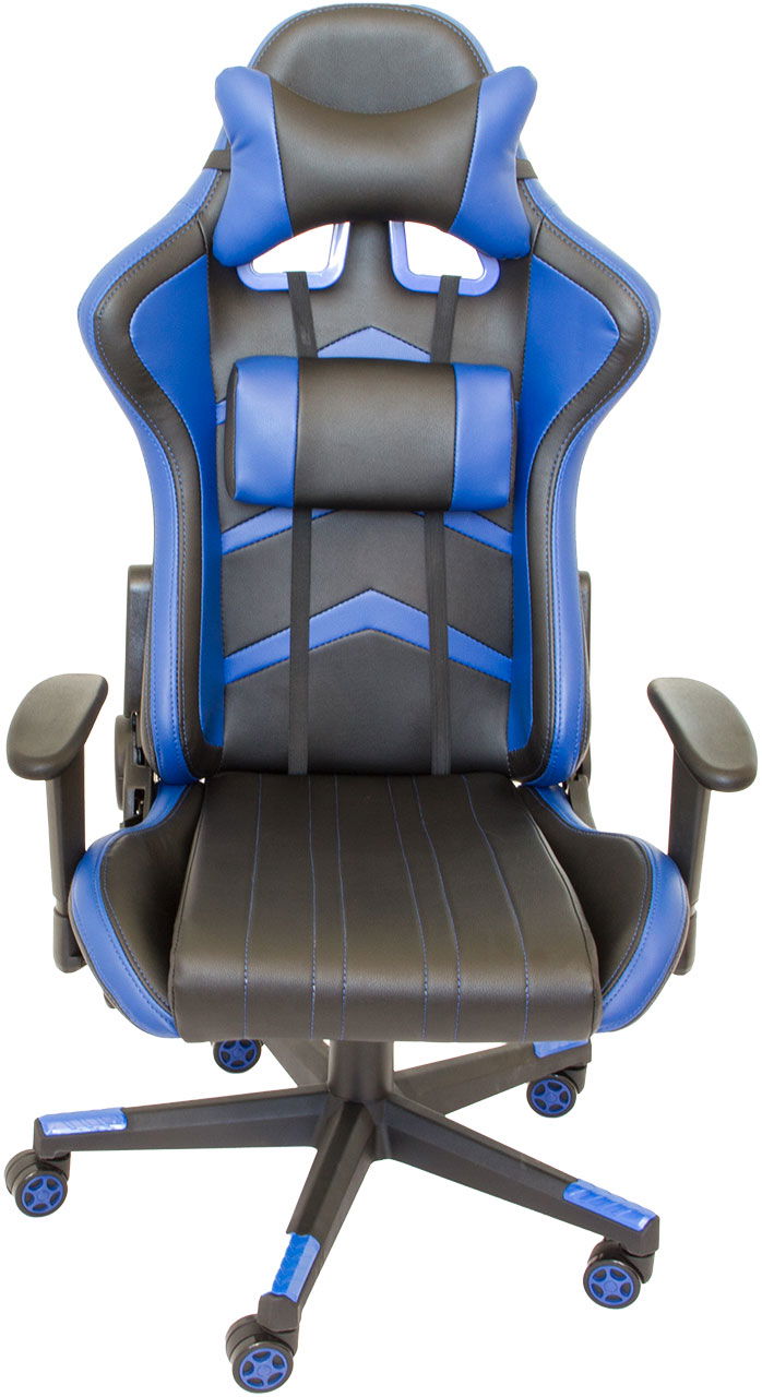 Gaming-Stuhl, schwarz-blau, Nacken- Rückenkissen, Gamerstuhl, Bürostuhl NA005_B Gaming-Stuhl, schwarz-blau, Nacken- Rückenkissen, Gamerstuhl, Bürostuhl NA005_B