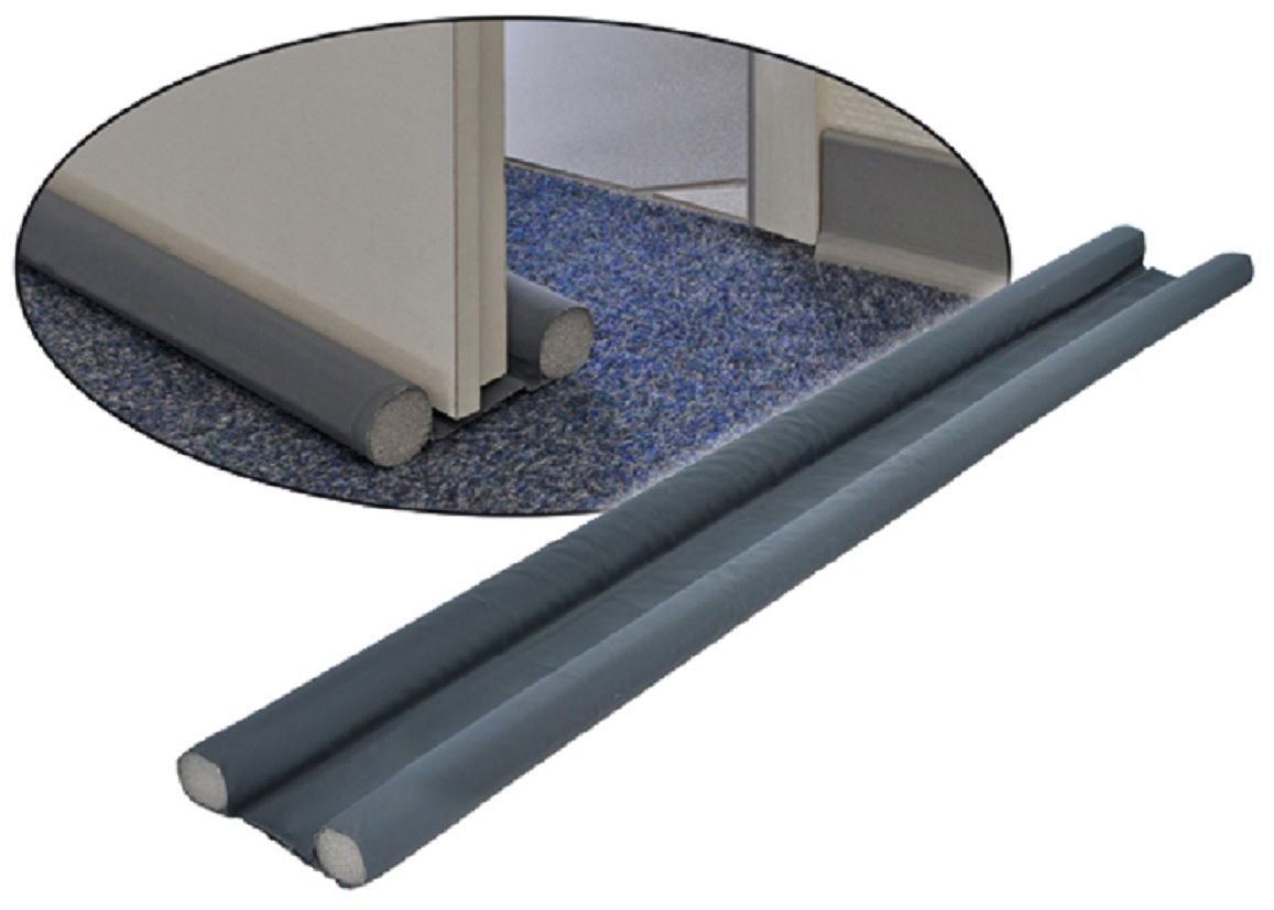 Doppel-Türbodendichtung, Zugluftstopper für Innenbereich, 95x9,5x3 cm