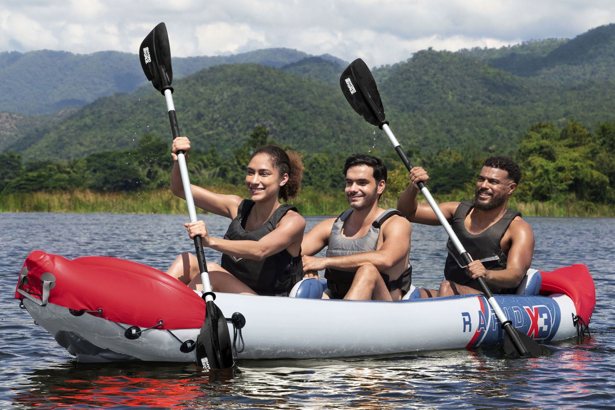 Bestway Hydro Force Kajak-Set Rapid X3 für 3 Personen 381 x 100 cm