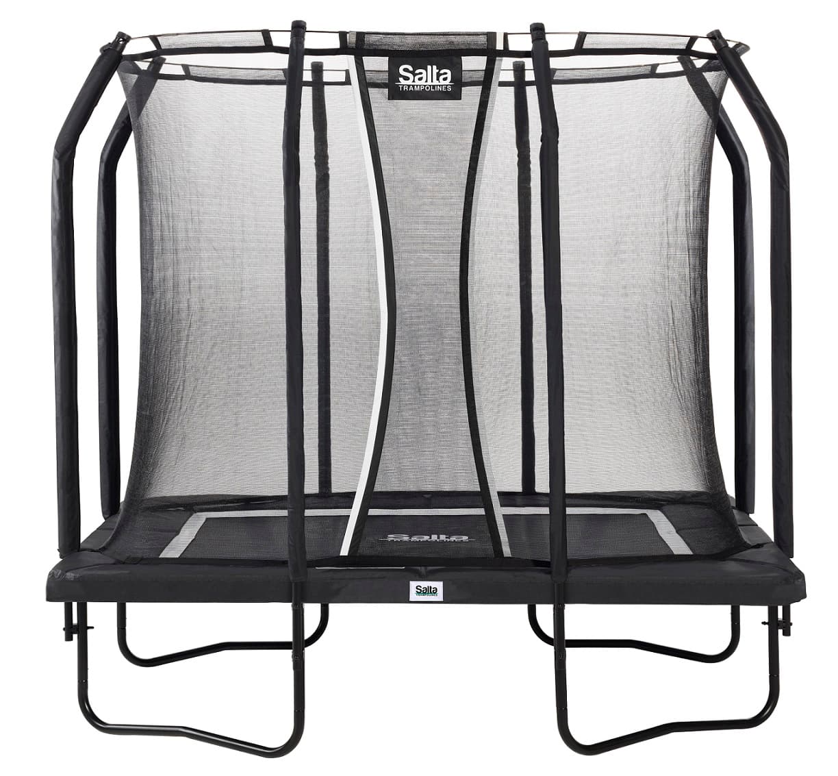 Trampolin Premium Black Edition eckig, Gartentrampolin