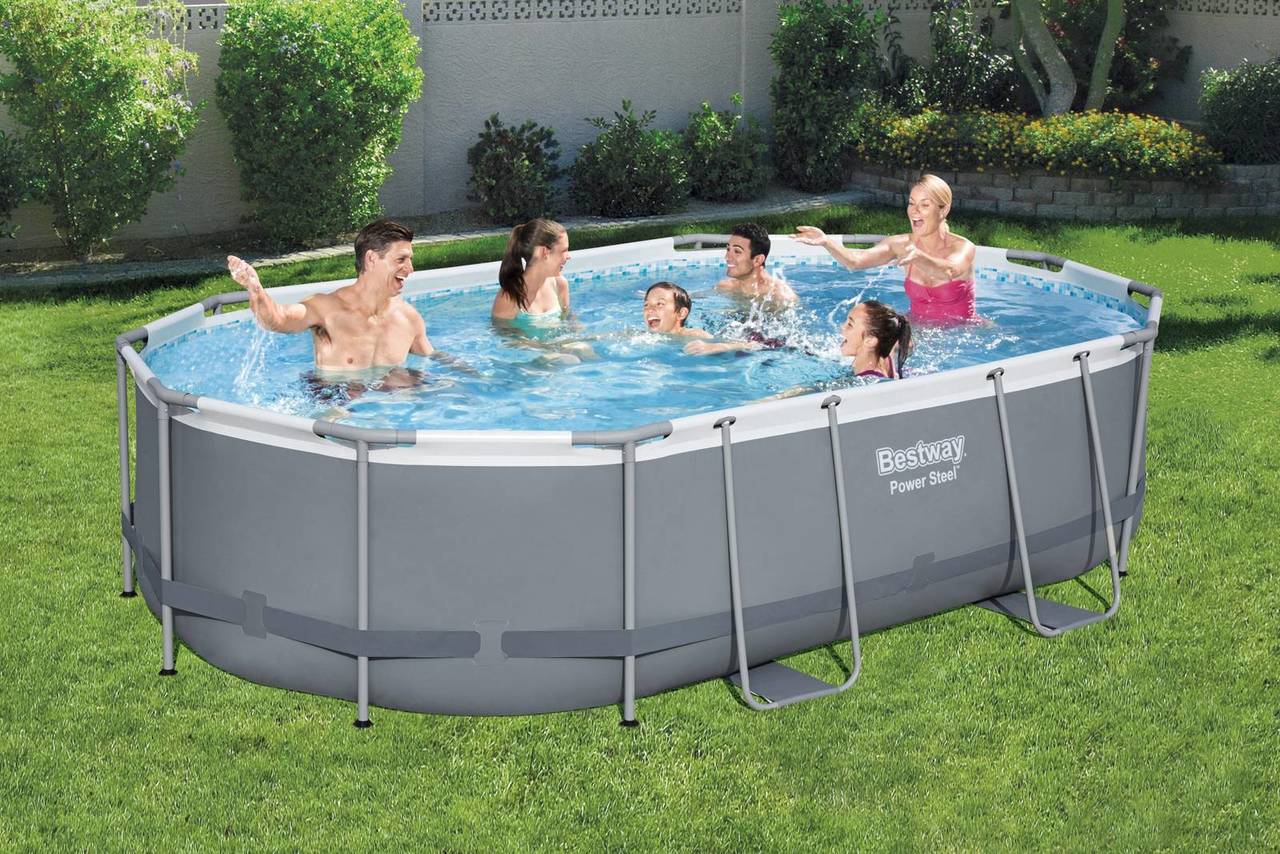 Power Steel Komplett-Set mit Filterpumpe 488 x 305 x 107 cm 56448_22 Power Steel Komplett-Set mit Filterpumpe 488 x 305 x 107 cm 56448_22