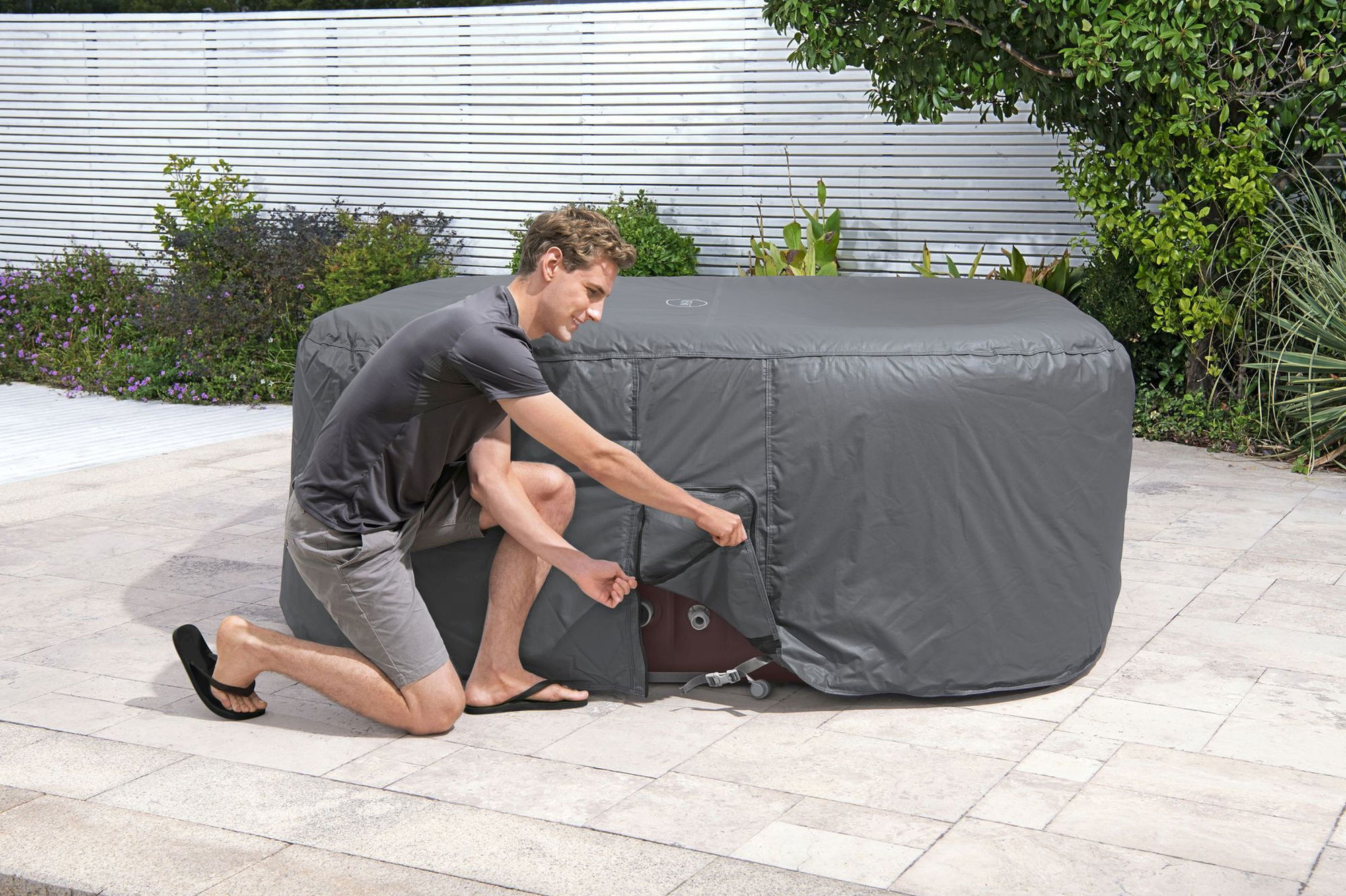 LAY-Z-SPA Abdeckung EnergySense Plus Thermo 201 x 201 cm eckig