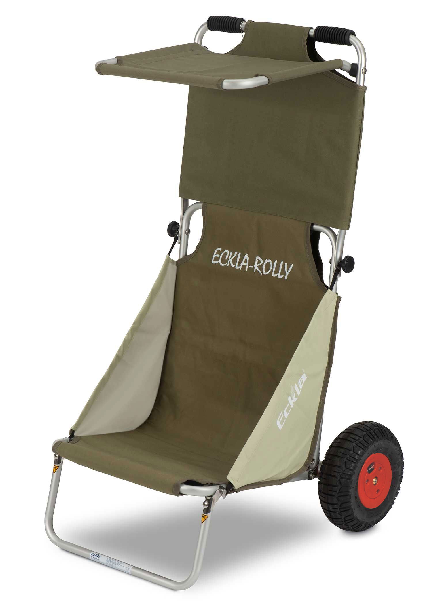 Eckla Beach Rolly in Olivgrün Luftbereift, mit Sonnendach 55551