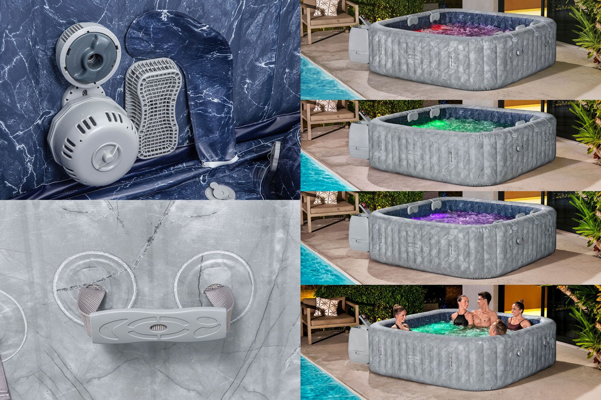 Bestway LAY-Z-SPA San Francisco HydroJet Pro Whirlpool 7 Personen Bestway LAY-Z-SPA San Francisco HydroJet Pro Whirlpool 7 Personen