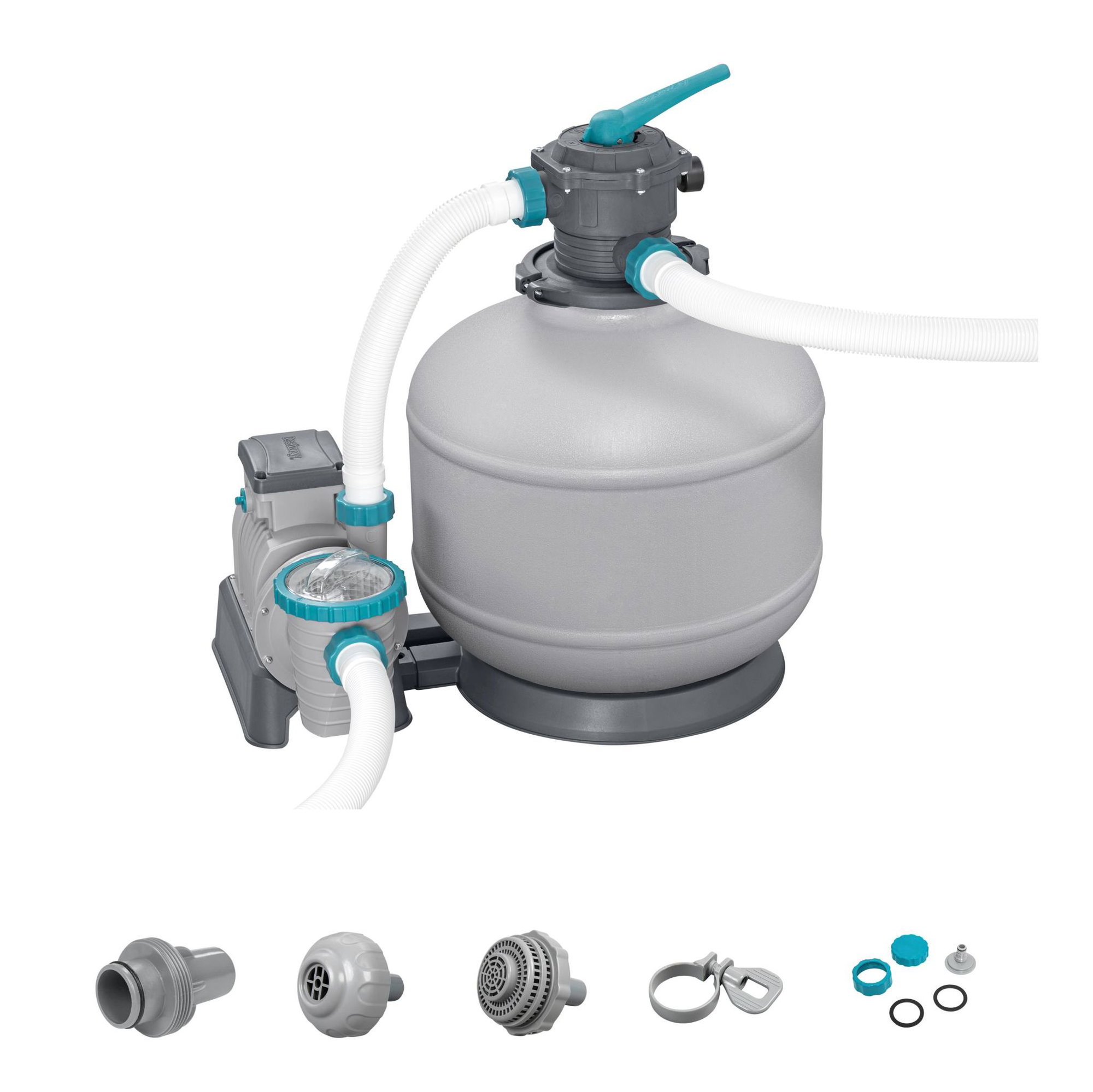 Sandfilteranlage mit Zeitschaltuhr 11.355 lh für große Pools